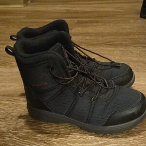 Columbia Kids Black Snow Boots